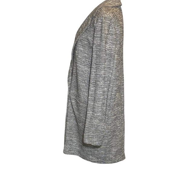 TOPSHOP women's 8 gray marled lightweight oversized double breasted blazer coat - Picture 7 of 10